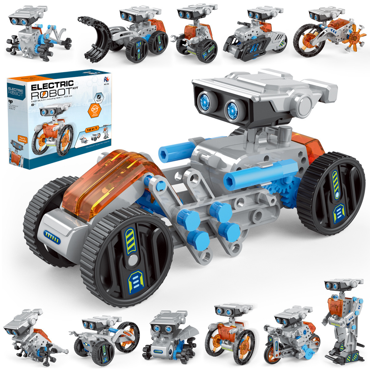 Science Robot - 12 em 1 experimento científico robô