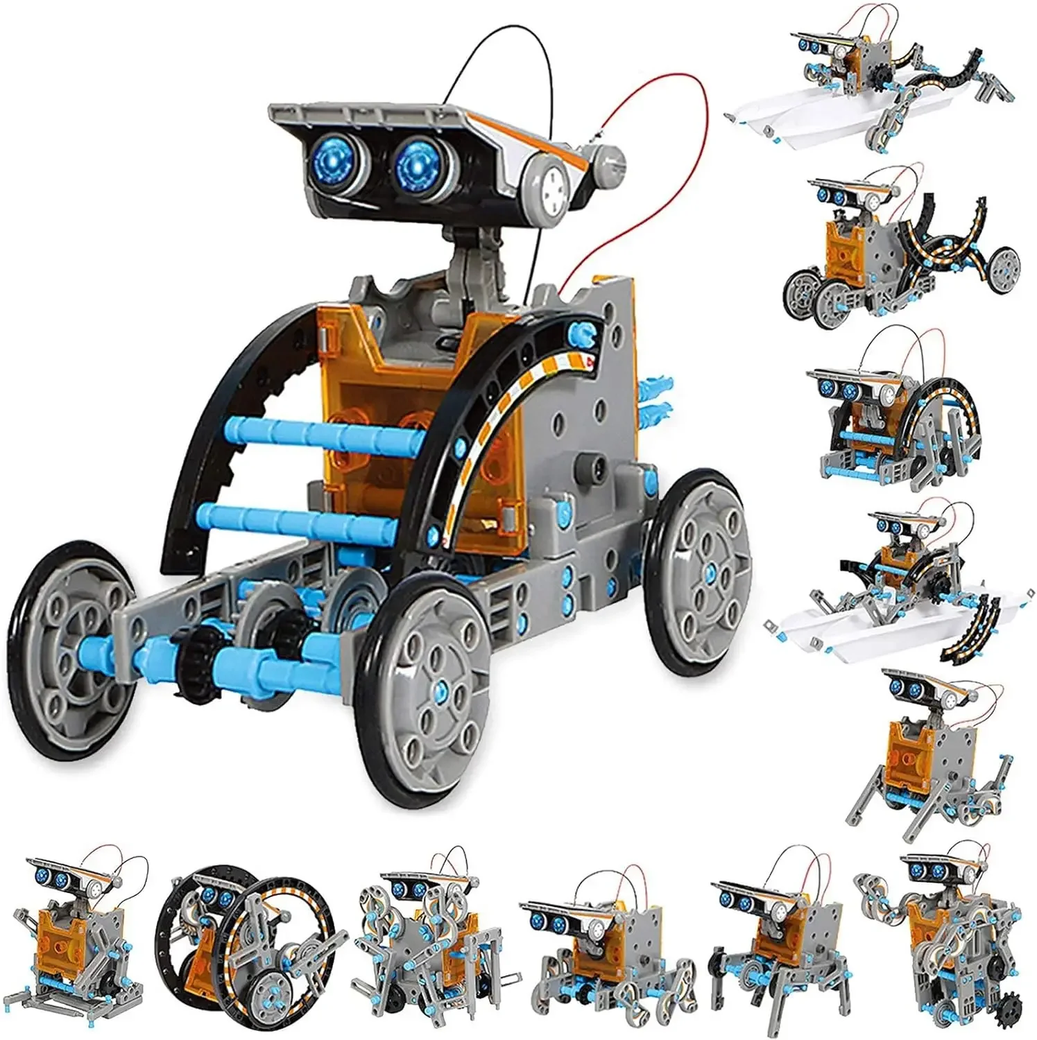 Science Project Robot - Robô solar educacional 13 em 1,
