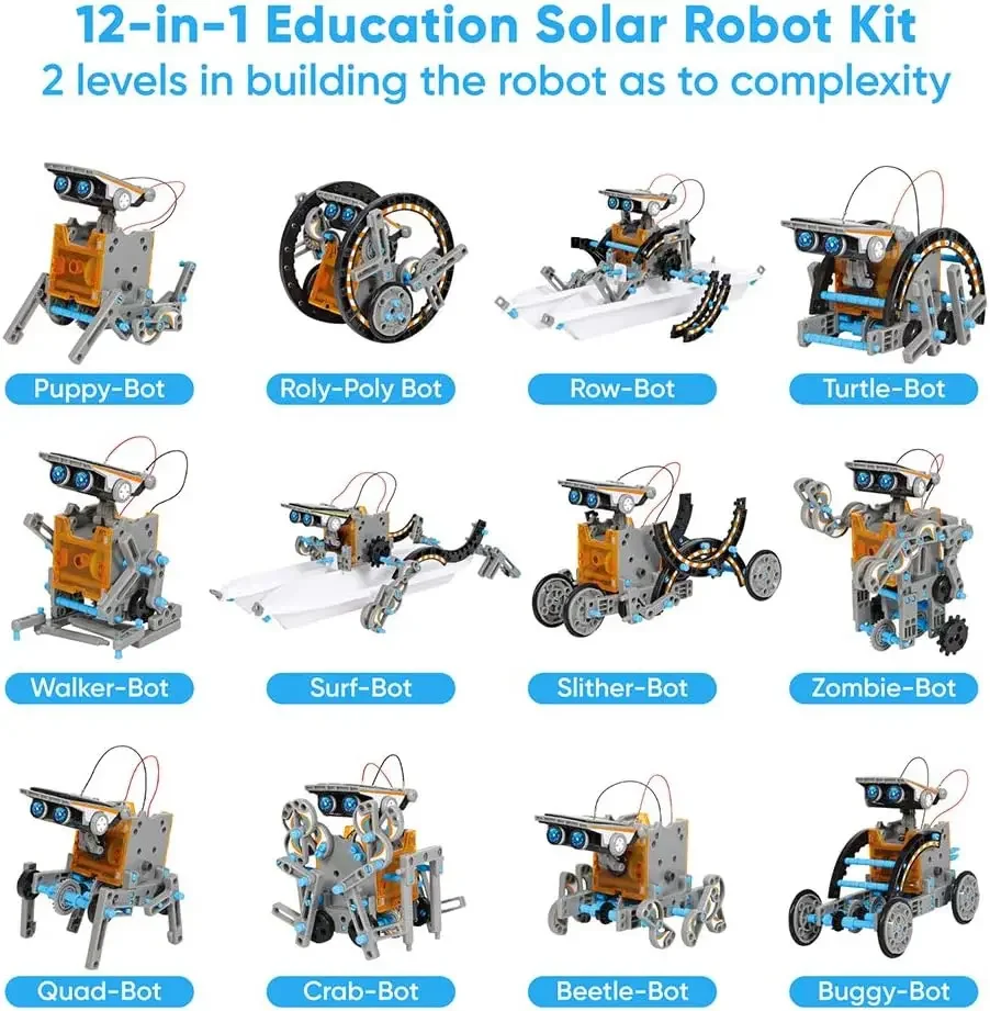 Robô solar educacional 13 em 1 - Science Project Robot avaliação e preço